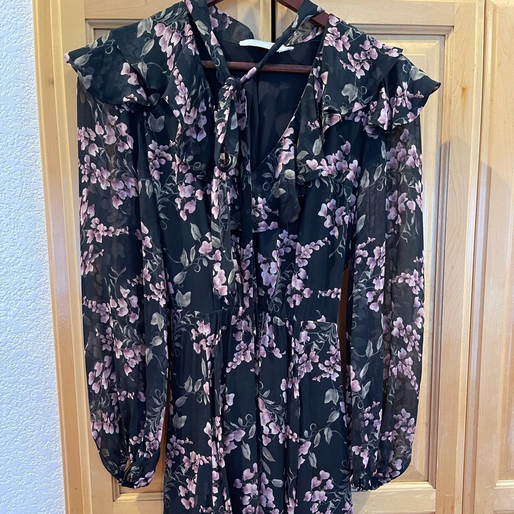 Black Floral Zimmerman Dress